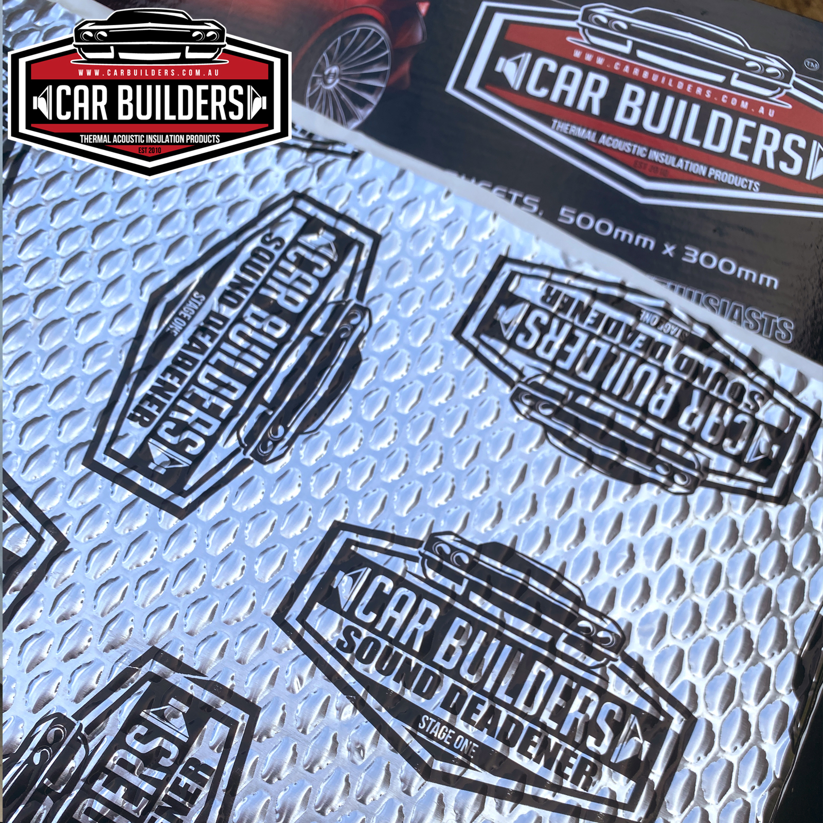 Car Sound Deadener 48 x sheet 80 sq ft, audio noise control w/ install