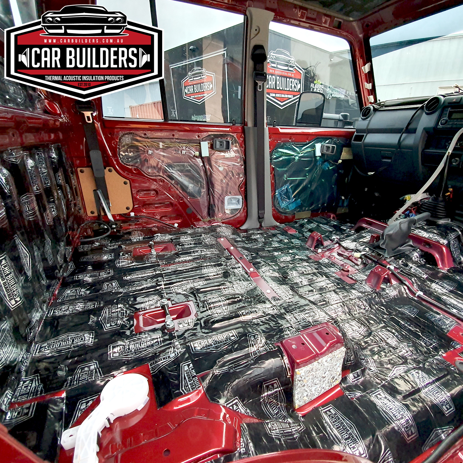 Car Builders Sound Deadener 2 x boxes floor pan pack w/ install kit eBay