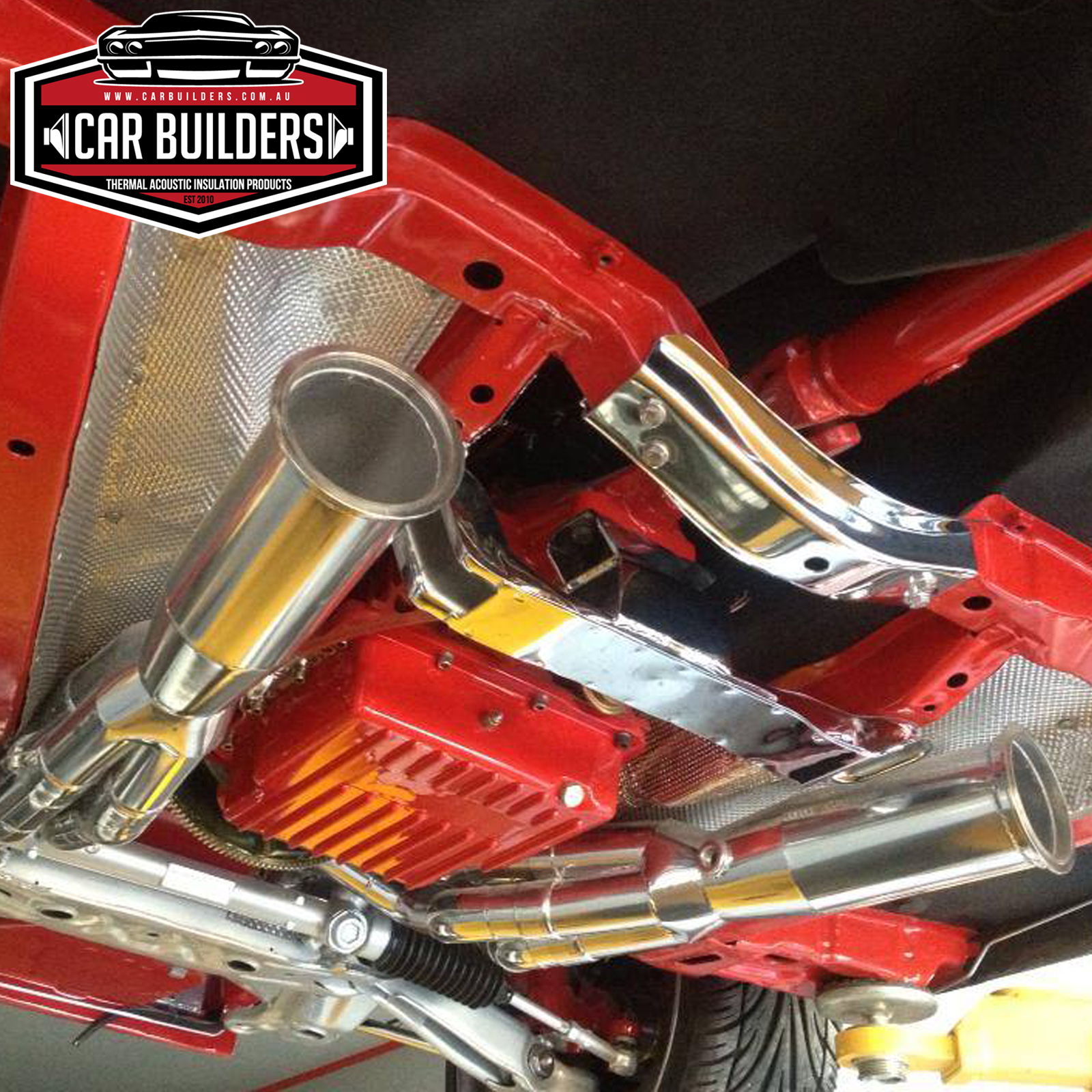 Exhaust Heat Shield EMBOSSED ALUMINIUM multi layer by Car Builders eBay