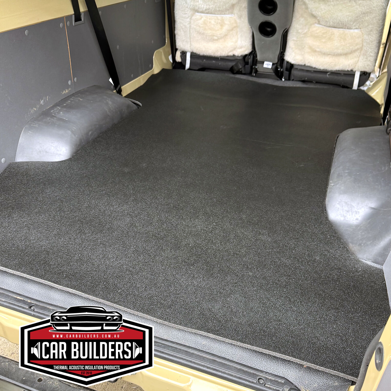 Troopy Vinyl with foam backing cargo mat - No second row seating