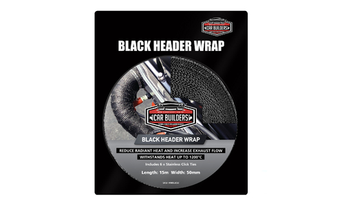 Premium Black Titanium Exhaust Header Wrap